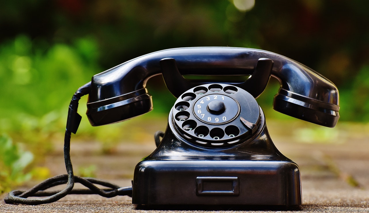 Telefon mit Wählscheibe